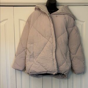 C&C California Hooded Puffer Jacket - Soft Lavender Women Size Medium